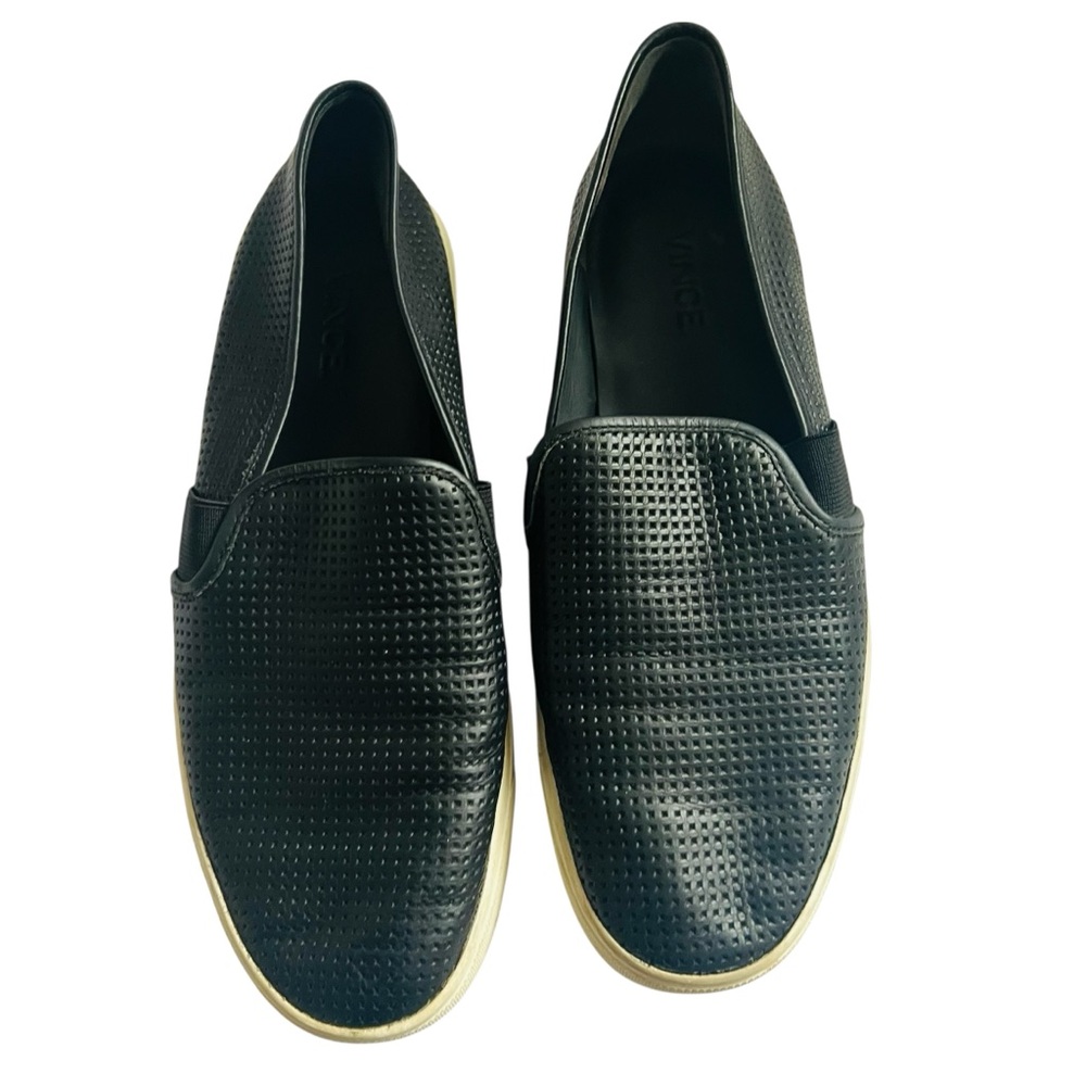 Vince Black Slip-On Shoes